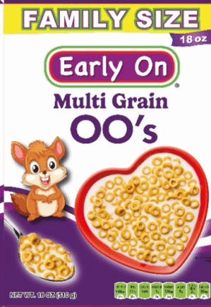 EARLY ON MULTI GRAIN OO'S  18oz 12PK