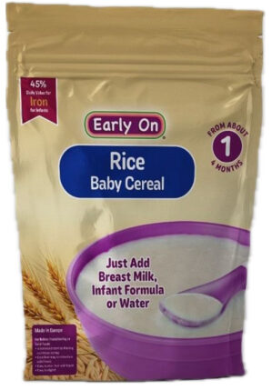 EARLY ON INFANT RICE CEREAL 8oz 12PK
