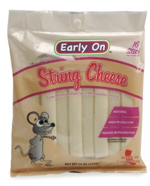 EARLY ON  STRING CHEESE 16oz 12 PK