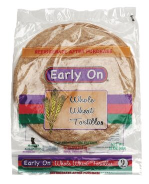 EARLY ON WHOLE WHEAT TORTILLAS 16oz 30PK