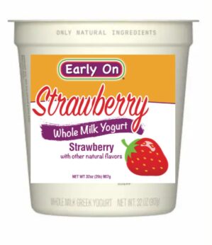 EARLY ON WHL STRAWBERRY YOGURT 32oz 6PK