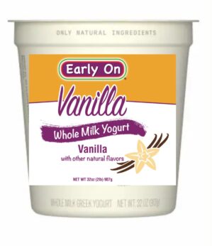 EARLY ON WHL VANILLA YOGURT 32oz 6PK